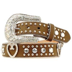 Blazin Roxx Silver Rhinestone Belt